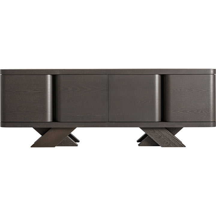 madia art deco moderna rovere nero design