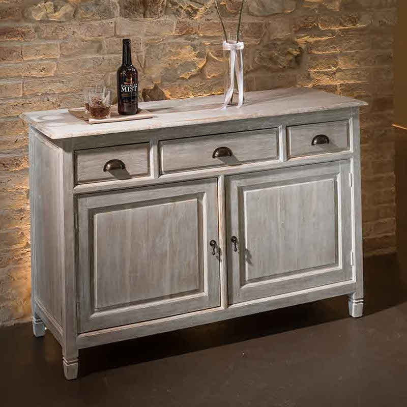 Madia buffet legno teak sbiancato