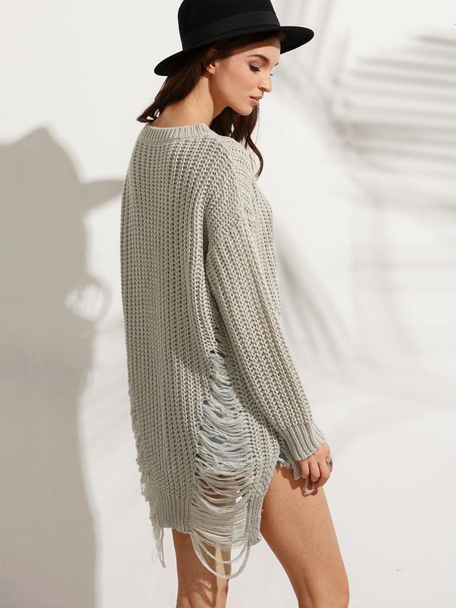 Maglione vintage strappato