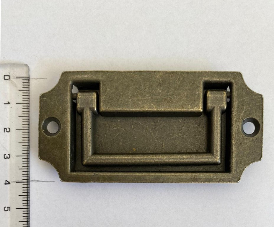 Maniglia ottone anticato incasso