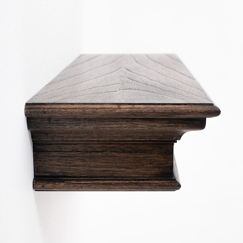 Mensola provenzale nero slavato 80 cm