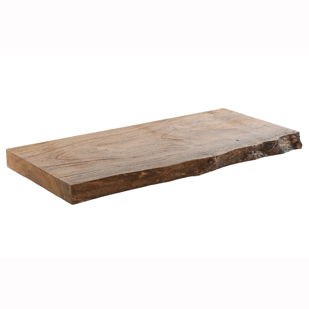 Mensola teak elegante per parete moderna