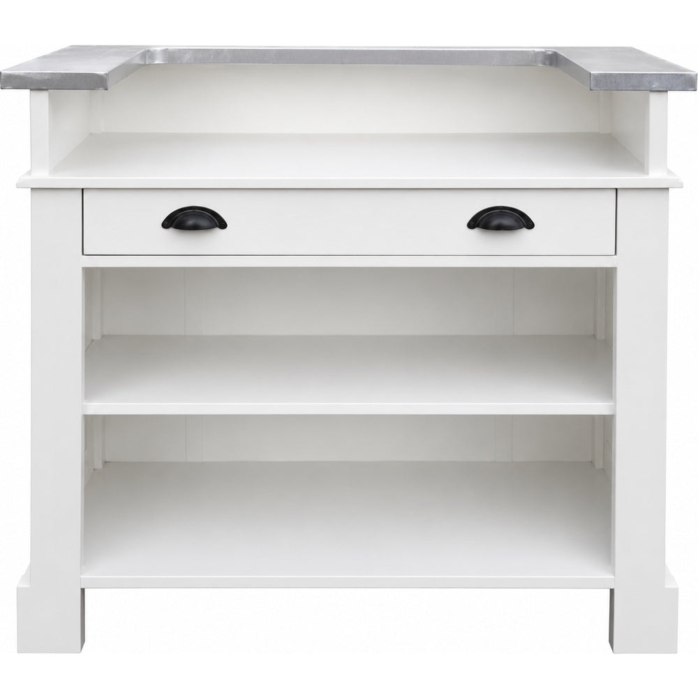 Mobile cassa francese bianco shabby