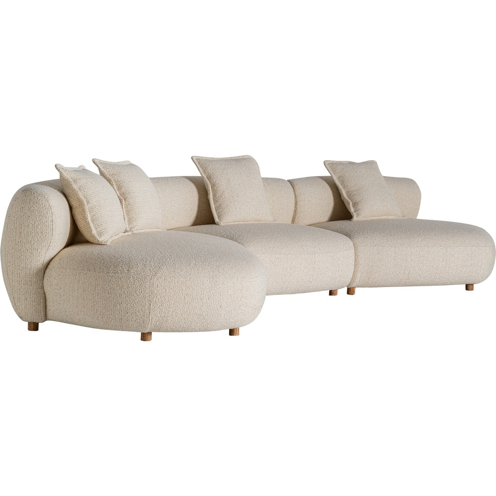 Divano Modulare Curvo Beige Design