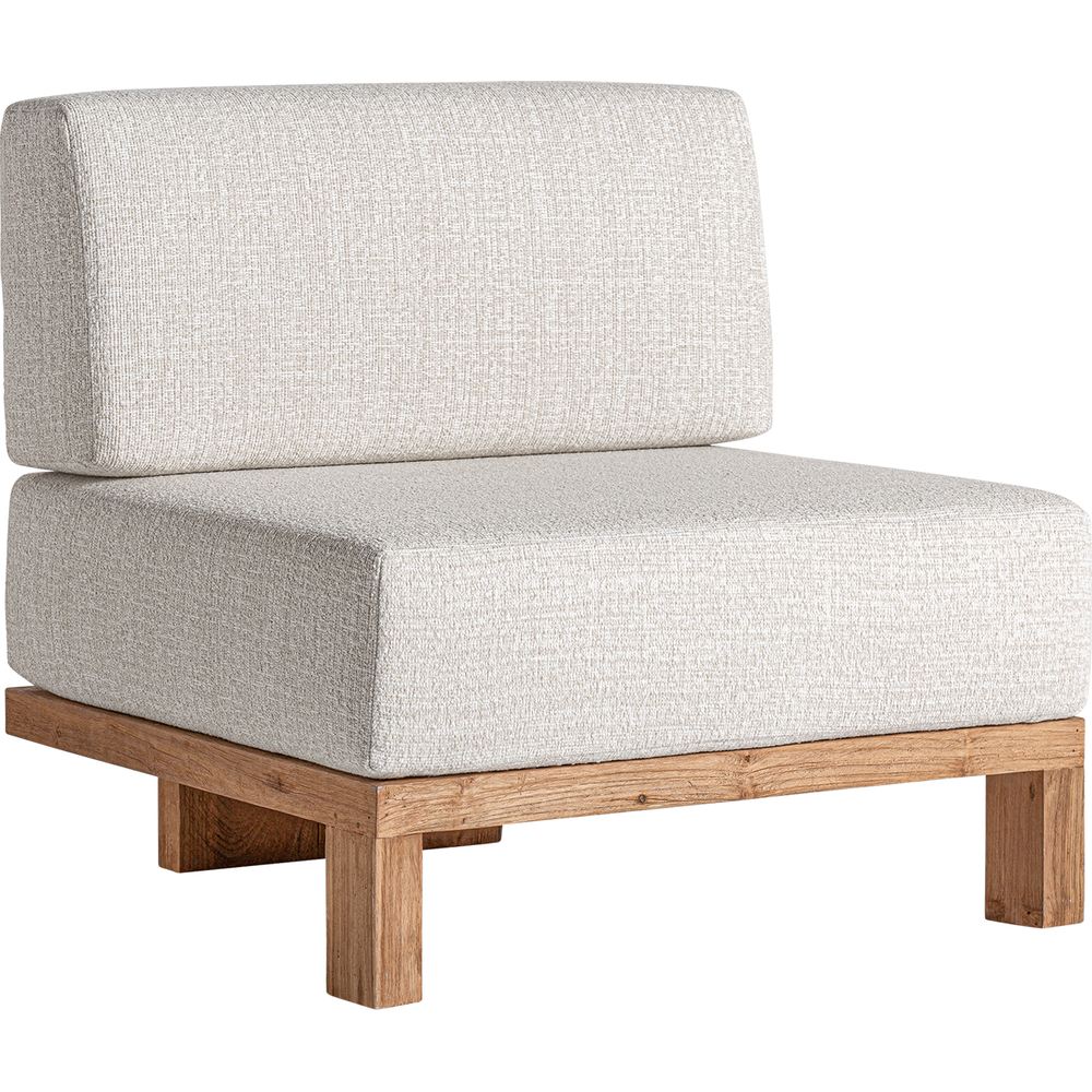 Divano modulare teak riciclato outdoor lusso Block