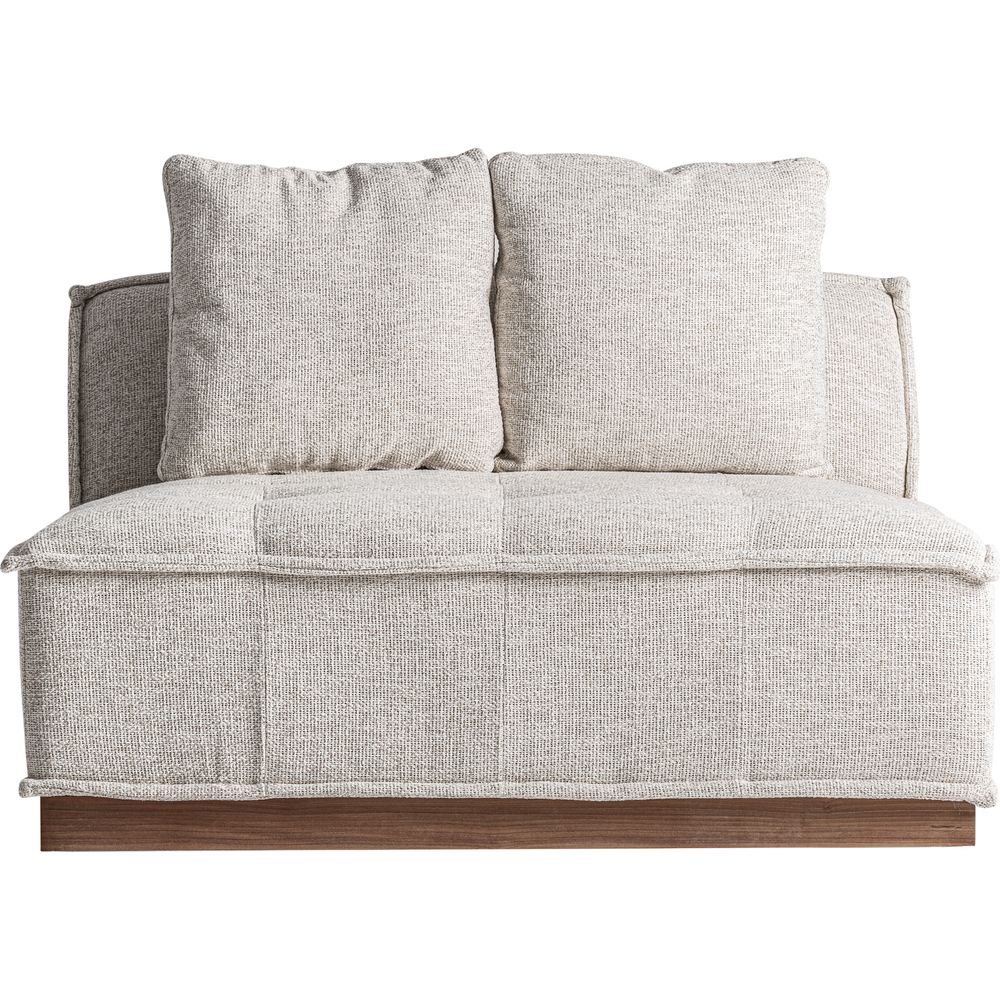 Modulo centrale divano outdoor Olpe VICAL in tessuto beige.