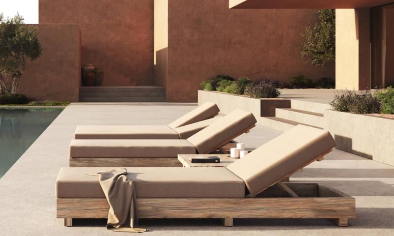 Lounger da giardino design chic