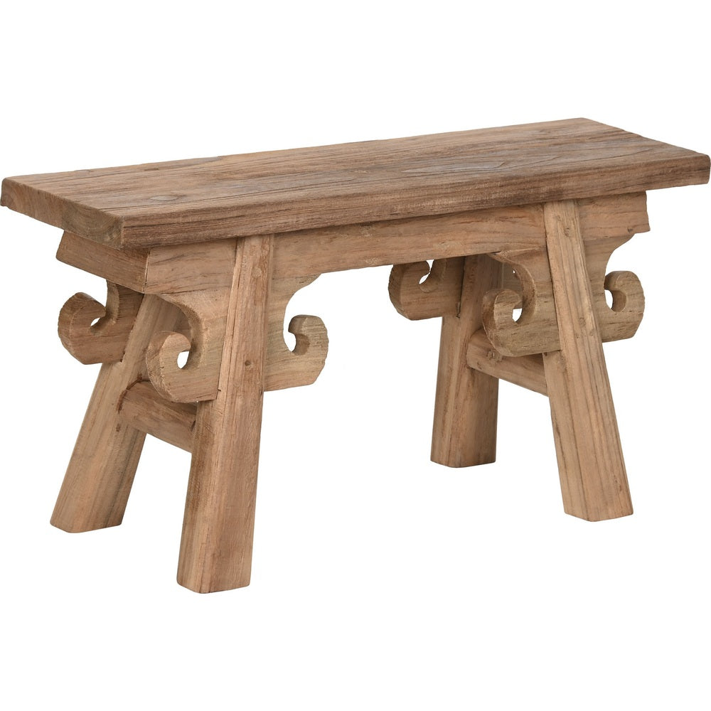 Panca etnica in teak tavolino