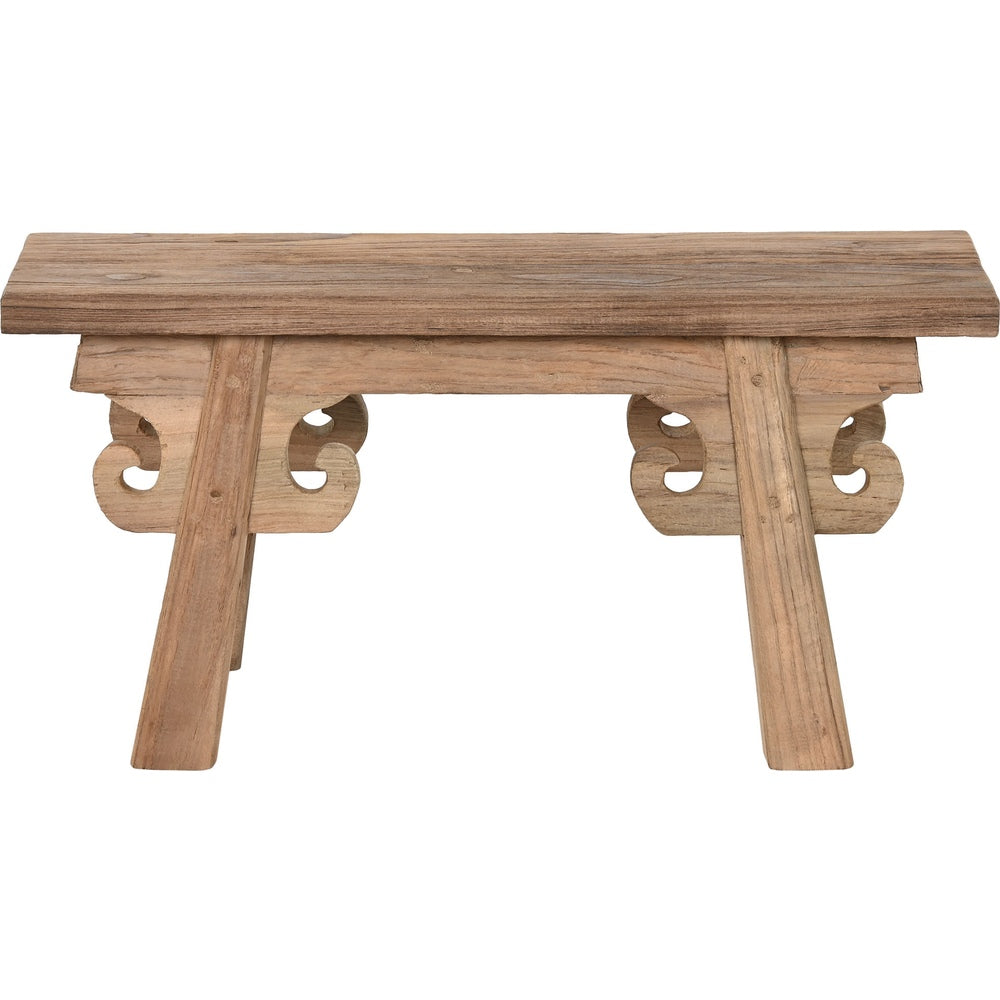 Panca etnica in teak tavolino