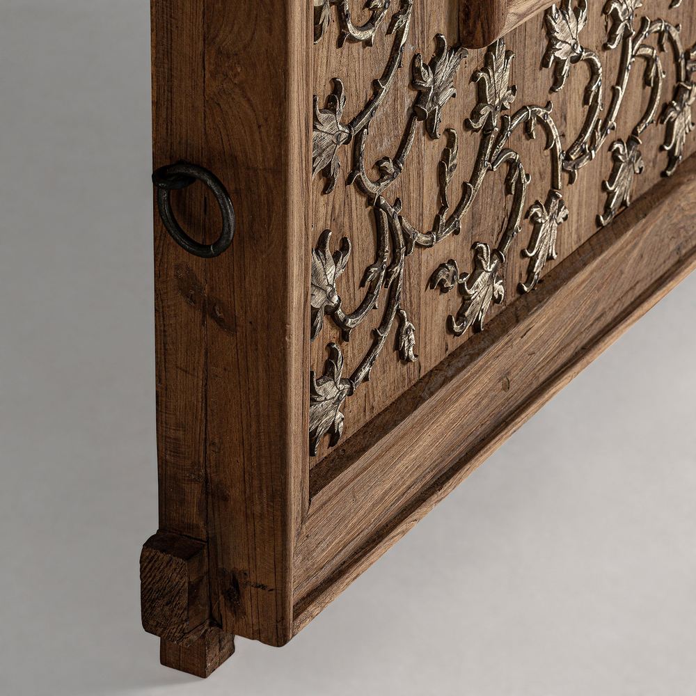 Pannello d'arredo legno decorato