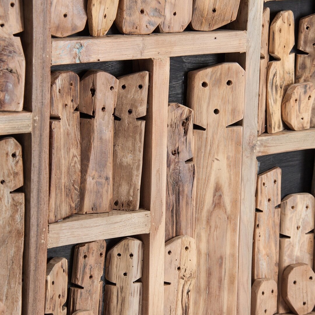 Pannello - testata letto legno tropicale