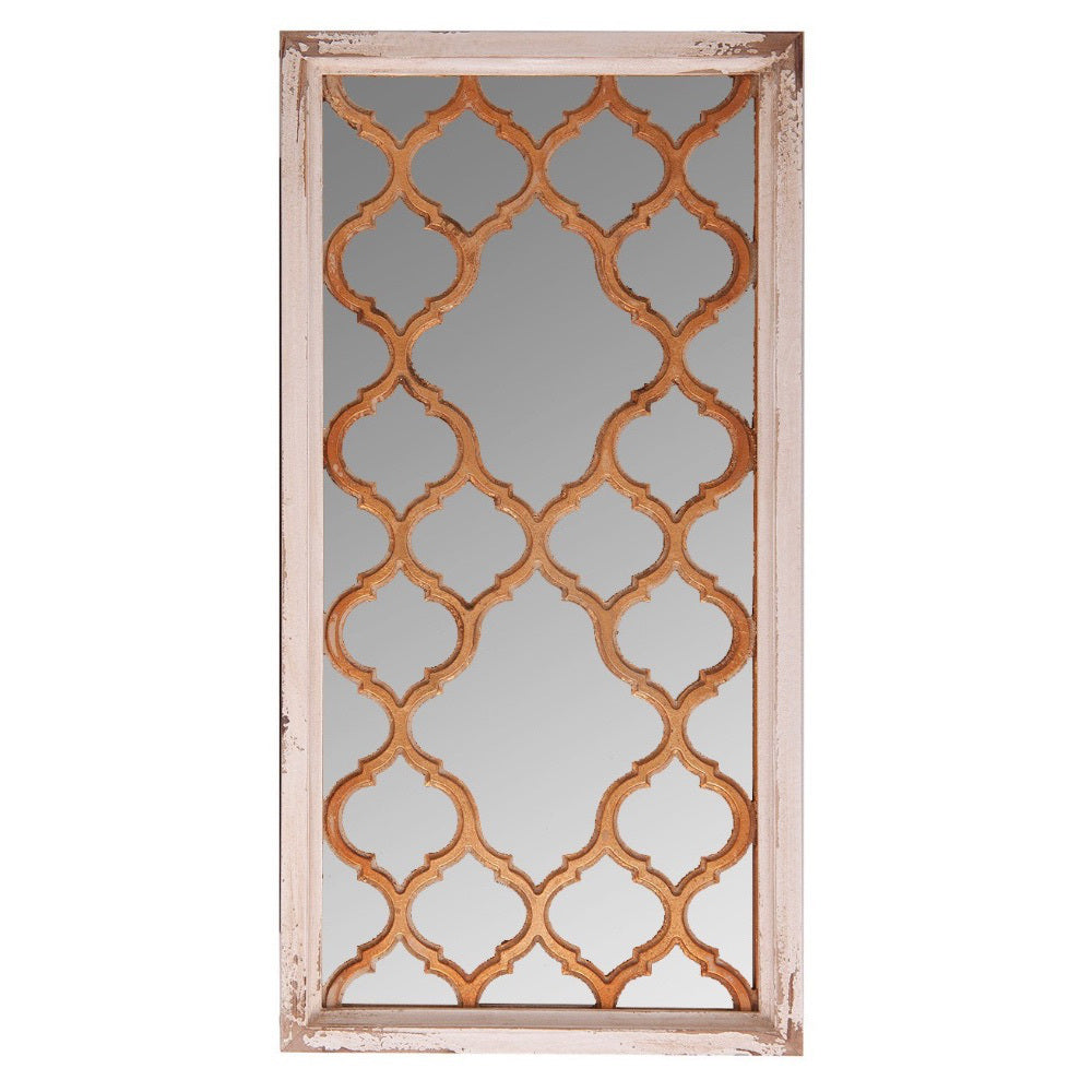 Pannello orientale in legno decapato