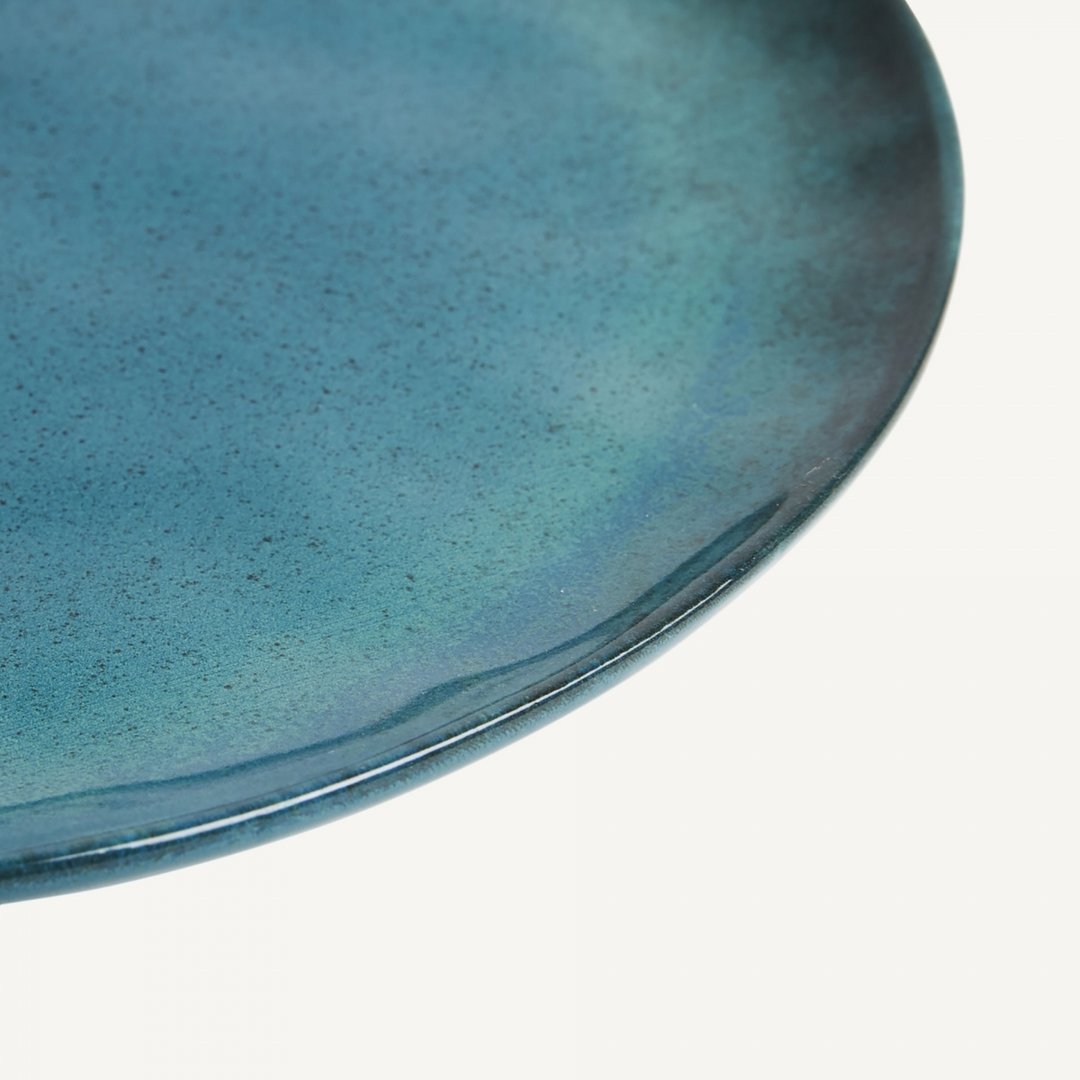 Set 6pz servizio piatti shabby chic blu