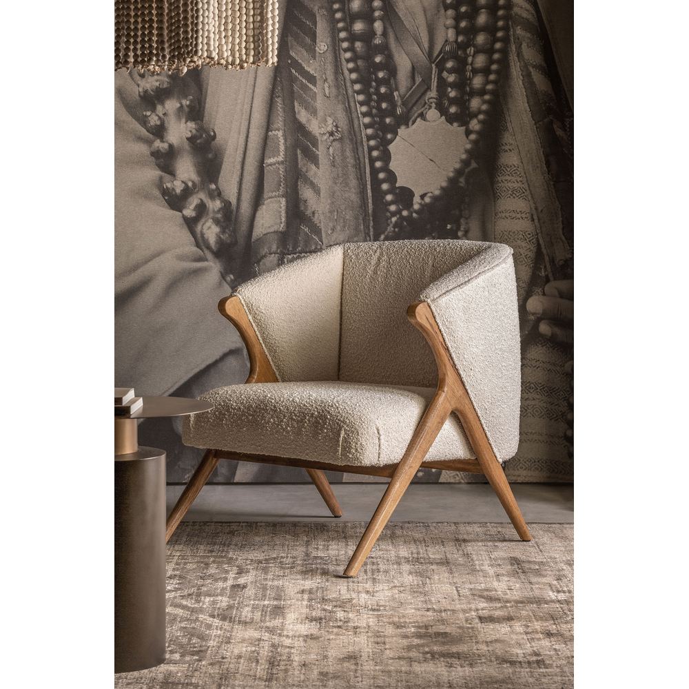 Poltrona vintage bouclè