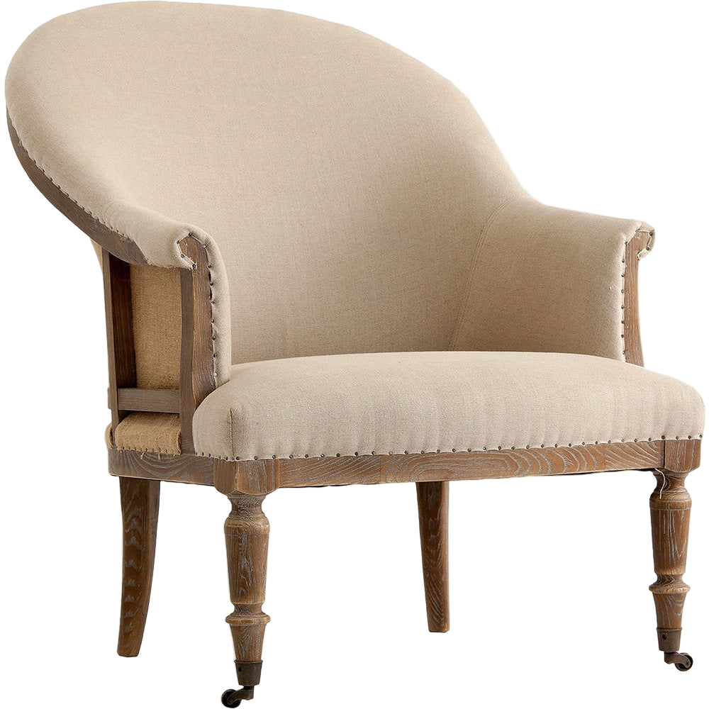 Poltrona naturale ideale per salotto chic