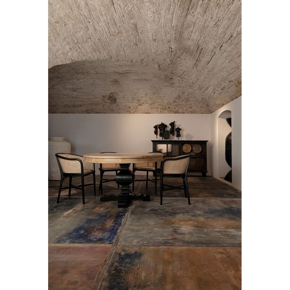 Sedia legno e paglia naturale