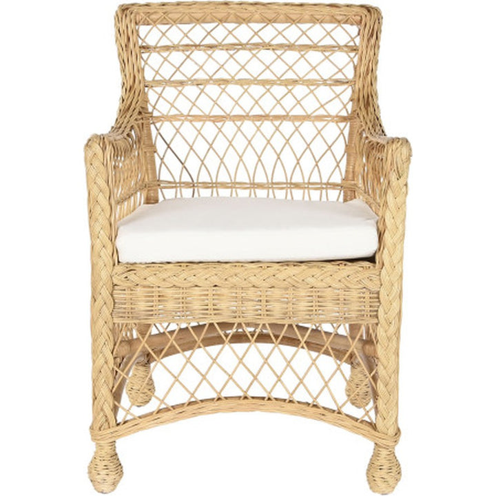 Poltrona in rattan elegante per salotto o veranda coperta