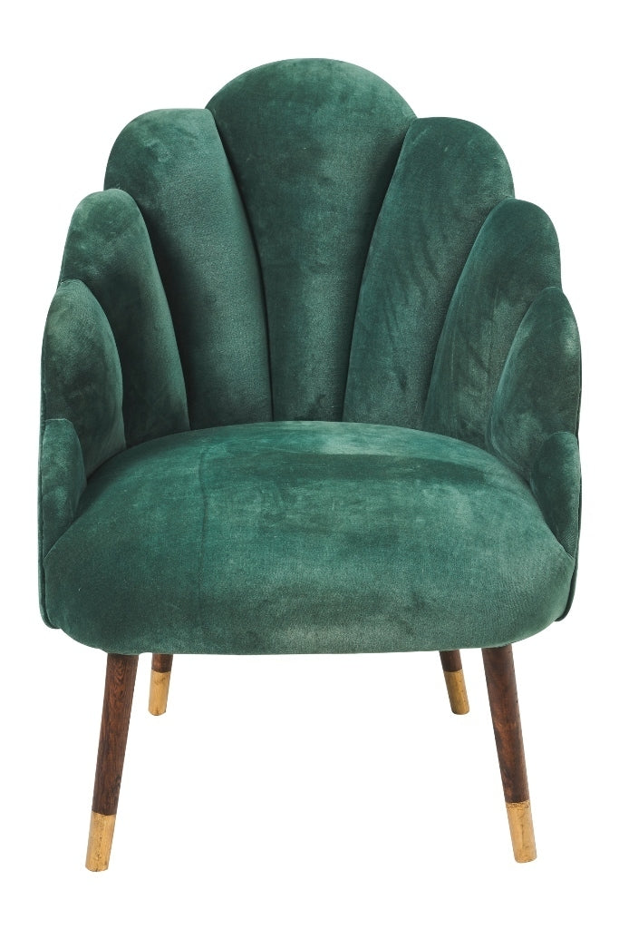 Poltroncina glam verde