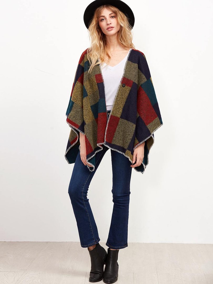 Poncho autunnale vintage