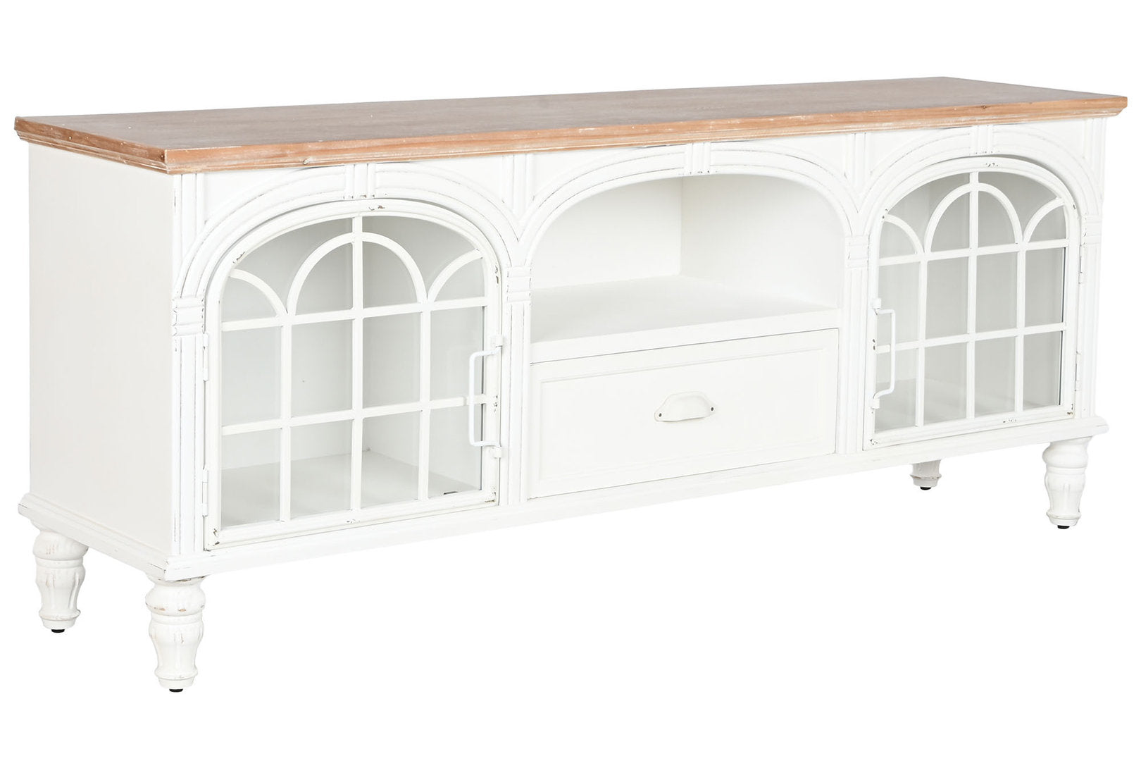 Porta tv bianco shabby