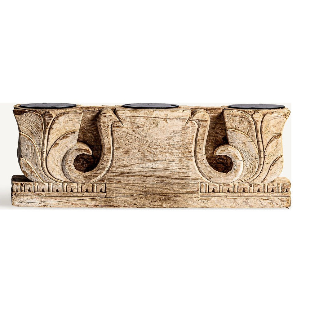 Candeliere etnico legno