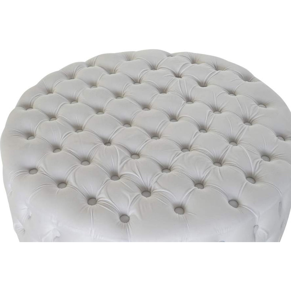 Pouff rotondo capitonnè glam