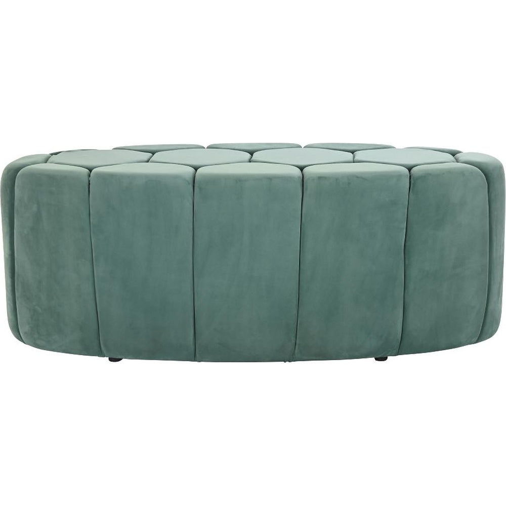 Pouff panca vintage chic verde