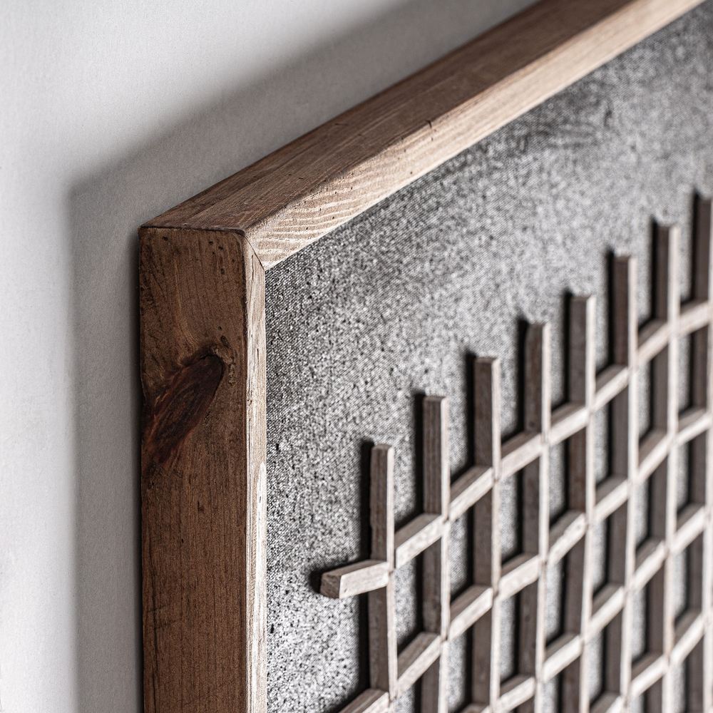 Murale etnico legno naturale