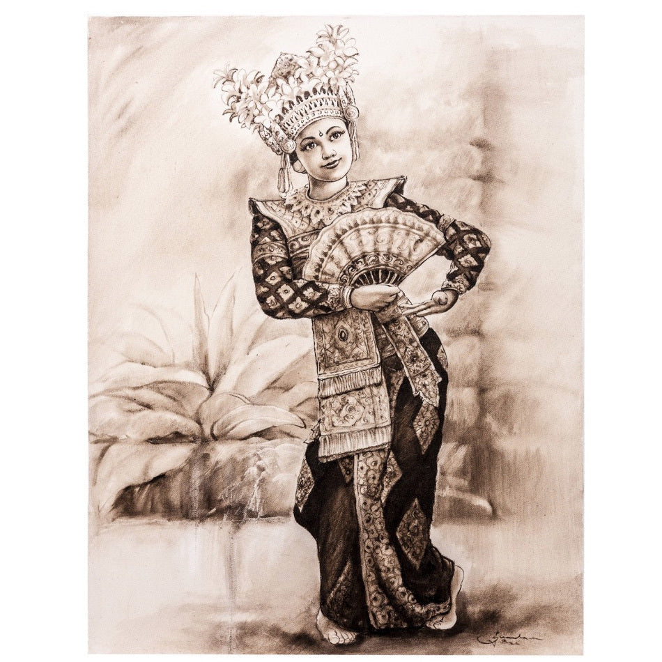 Quadro etnico donna danzante