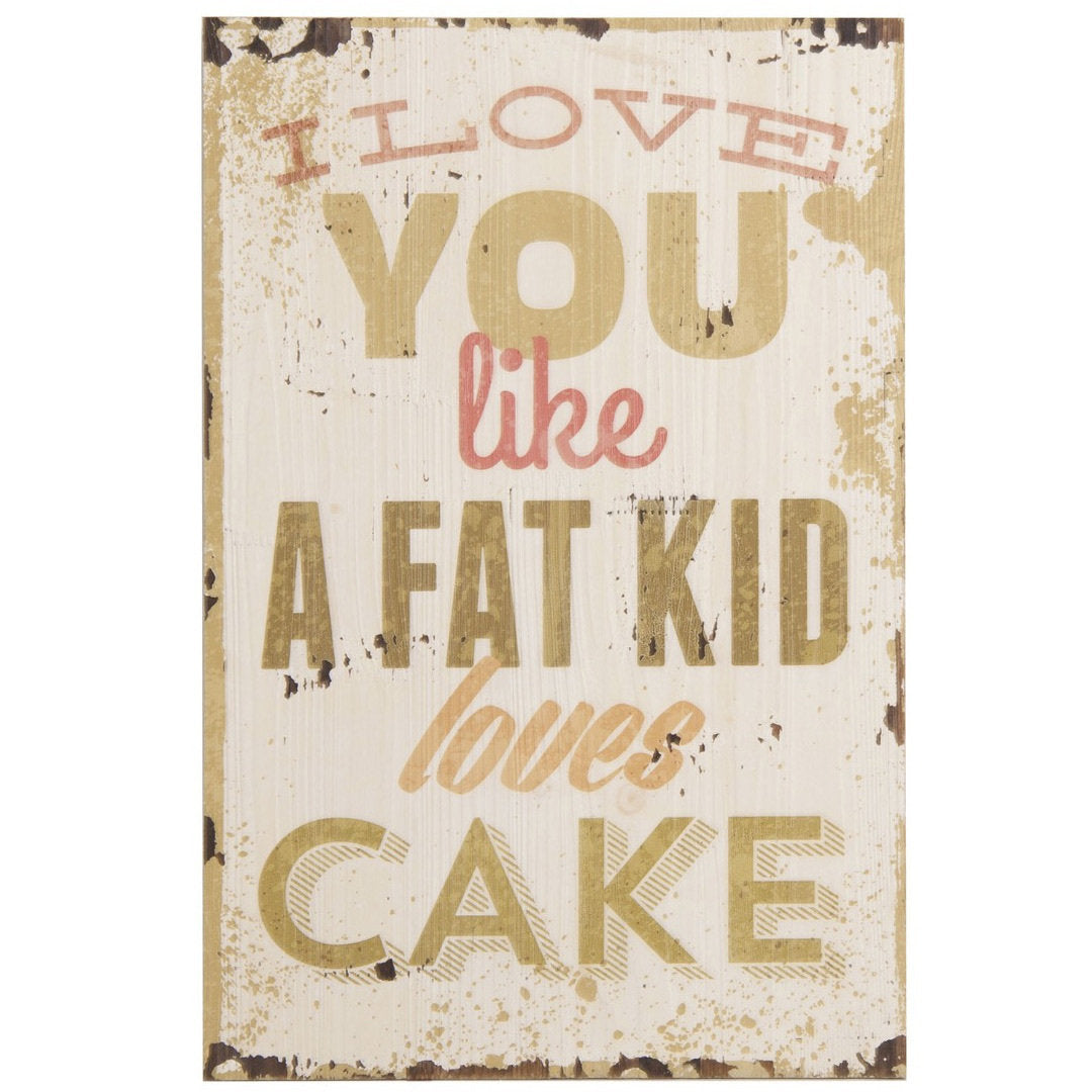 Pannello dipinto in legno vintage