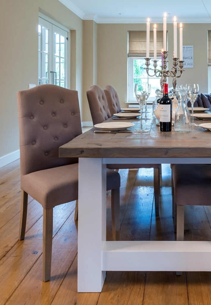 Tavolo bicolore shabby chic