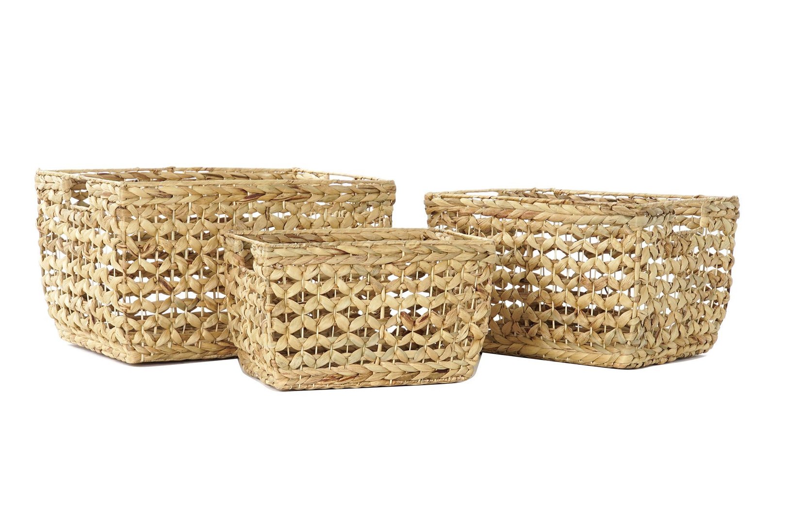 Ceste rattan naturale set 3 Pz