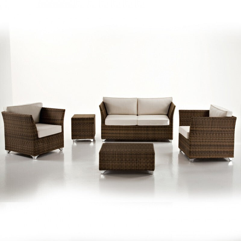 Salotto living rattan sintetico