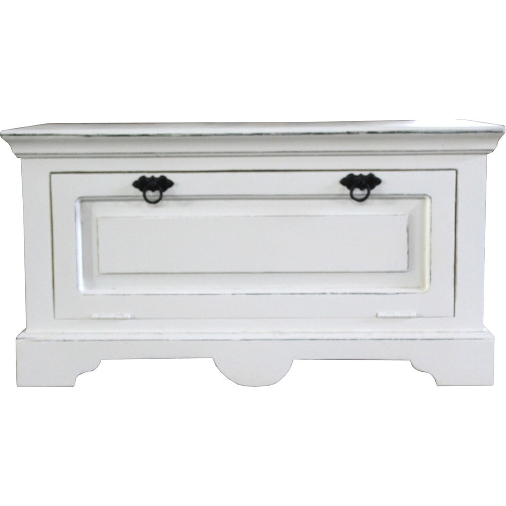 Mobile scandinavo bianco per ingressi e camere dallo stile vintage