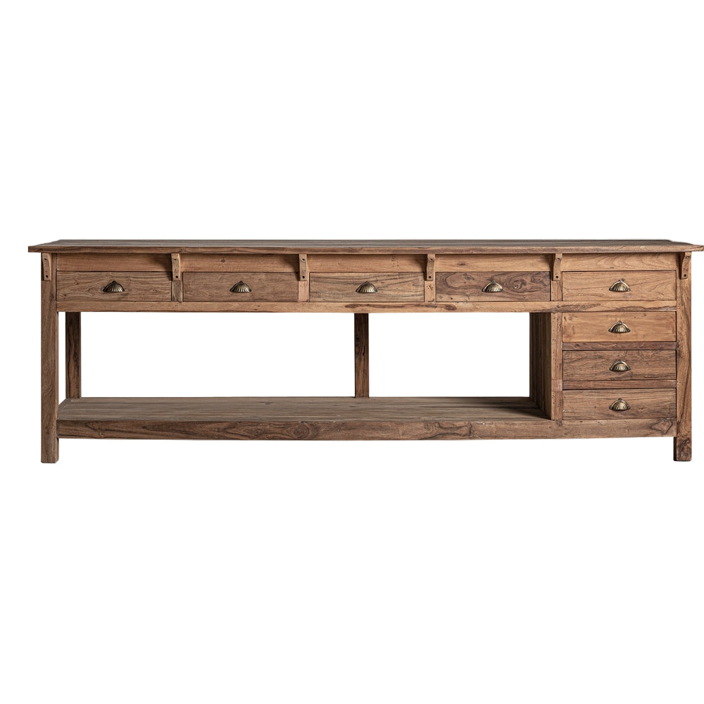 Arredo coloniale rustico in legno naturale di pregio