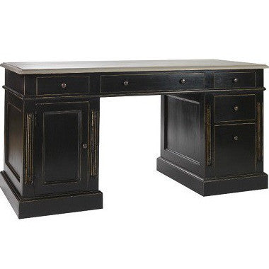 Scrivania vintage shabby noir