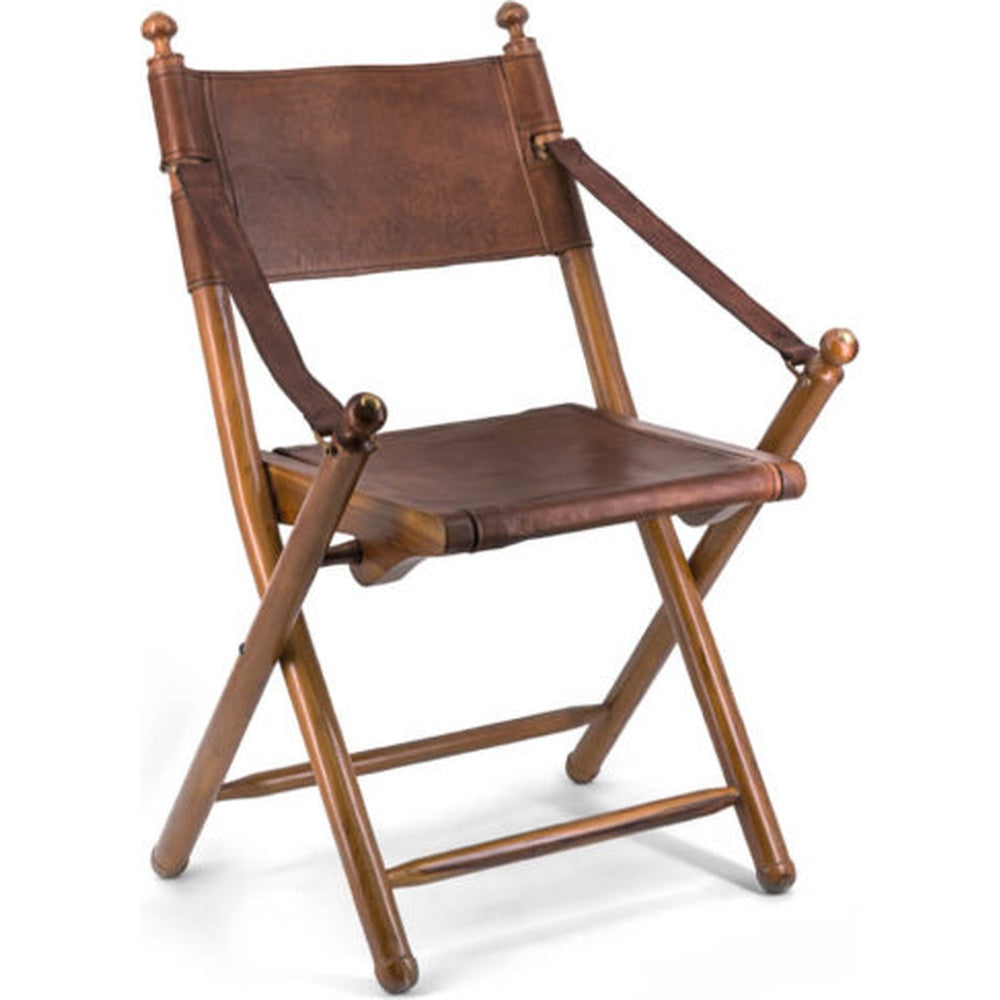 Sedia coloniale pieghevole elegante per soggiorno o studio