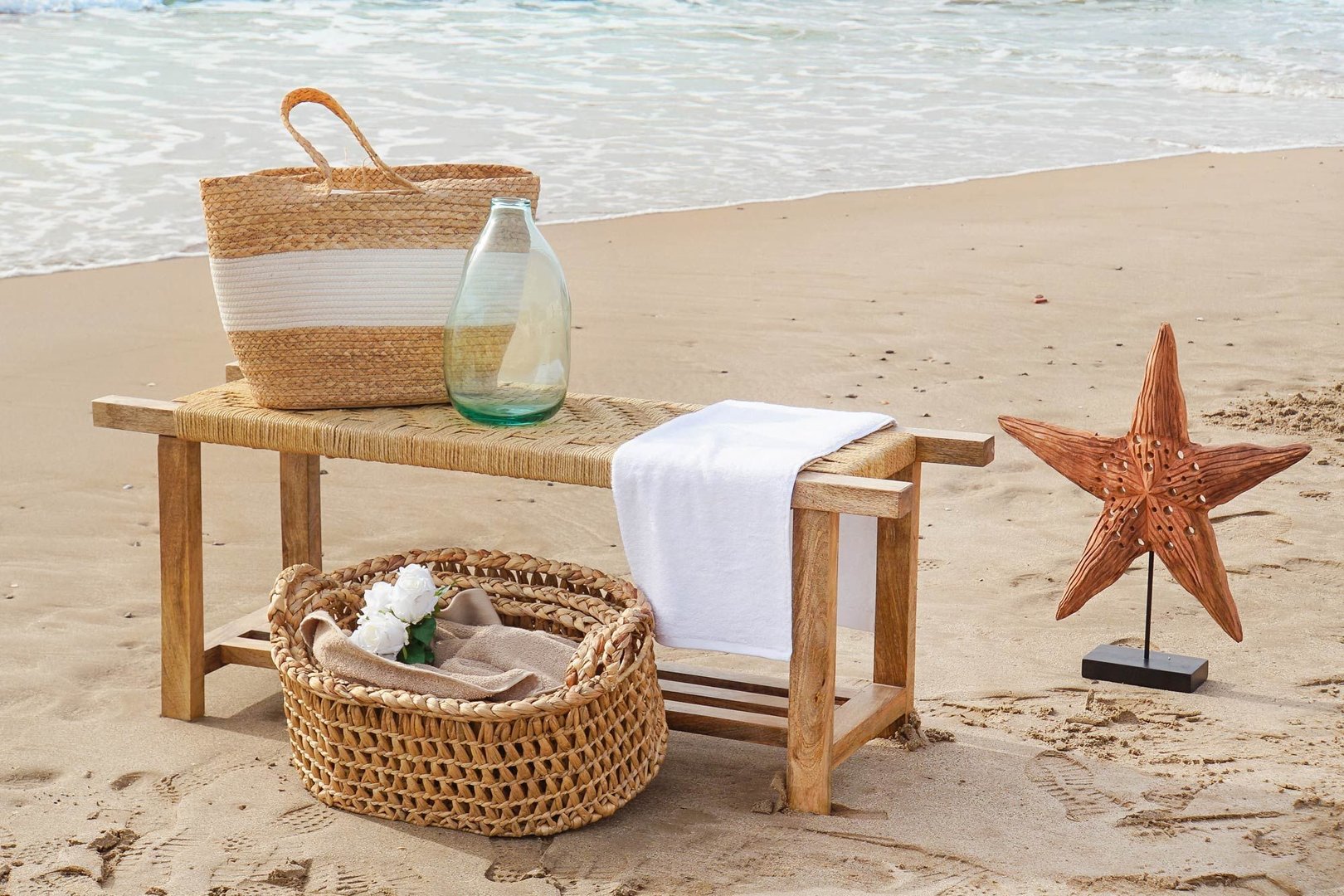 Sedile panca corda boho chic