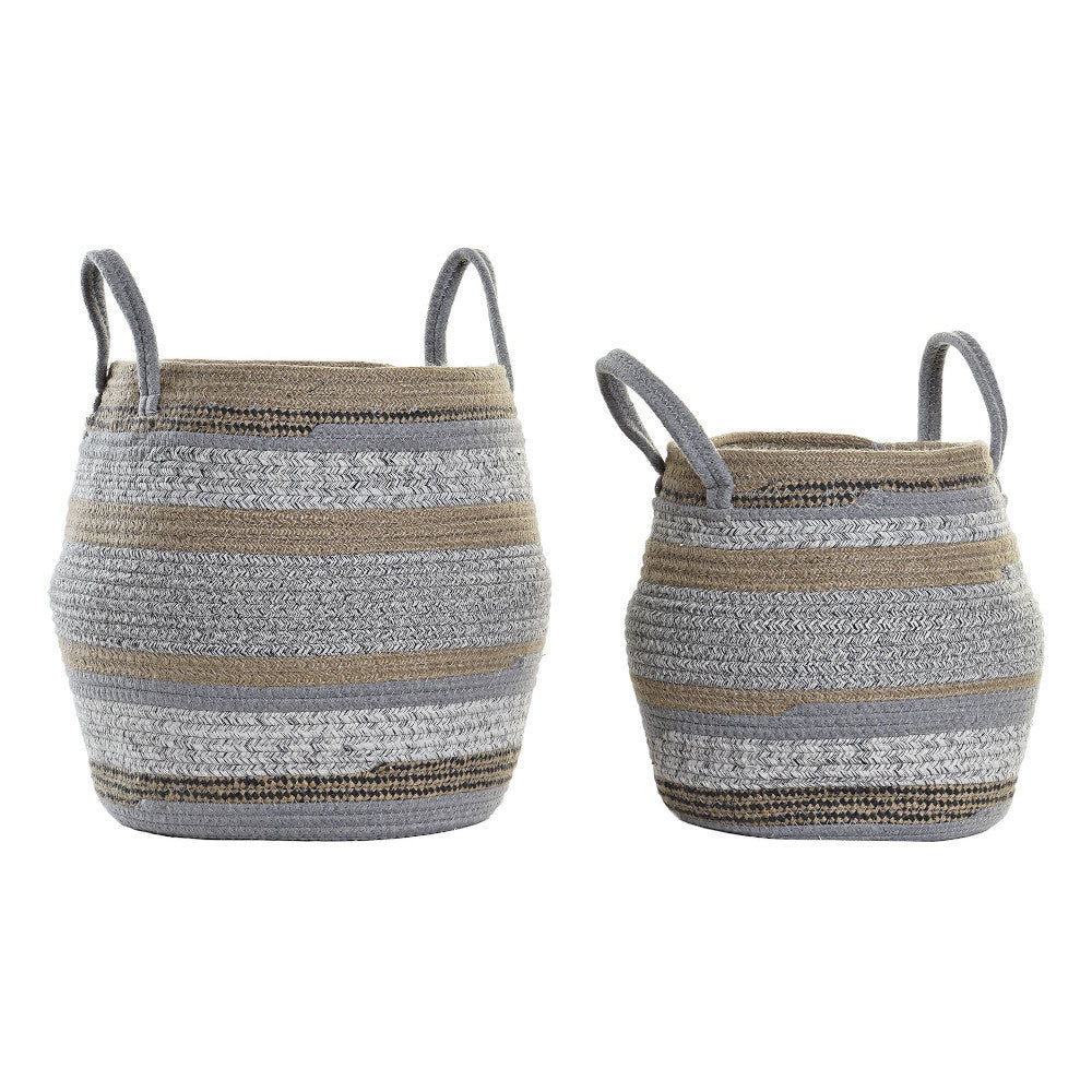 Set 2 ceste etniche cotone e iuta