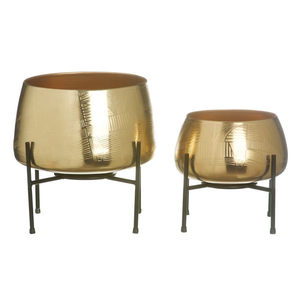 Set 2 vasi etnici ferro/oro