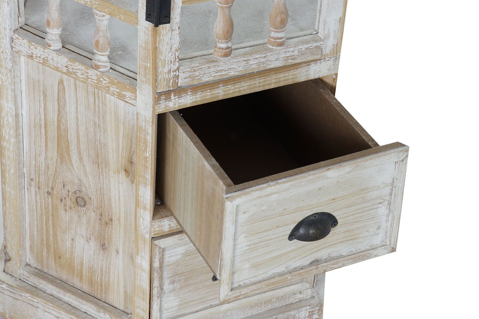 Set 3 lanterne legno decapato shabby