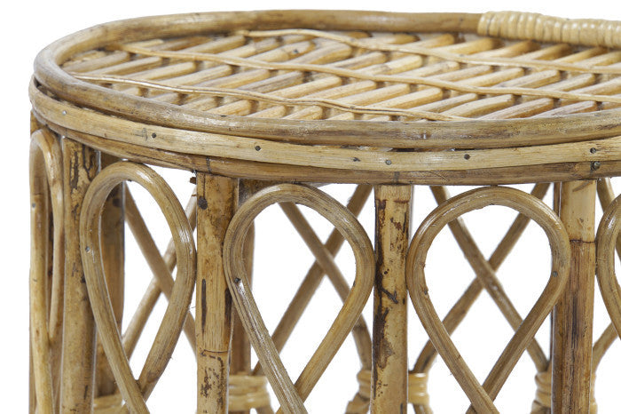 Set 3 tavolini bistrot vimini