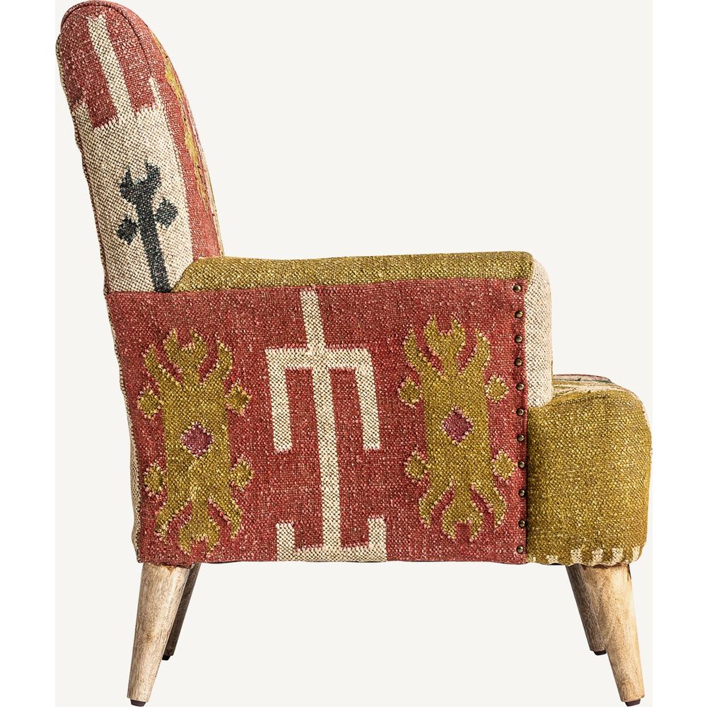 Poltrona etnica in tessuto Kilim
