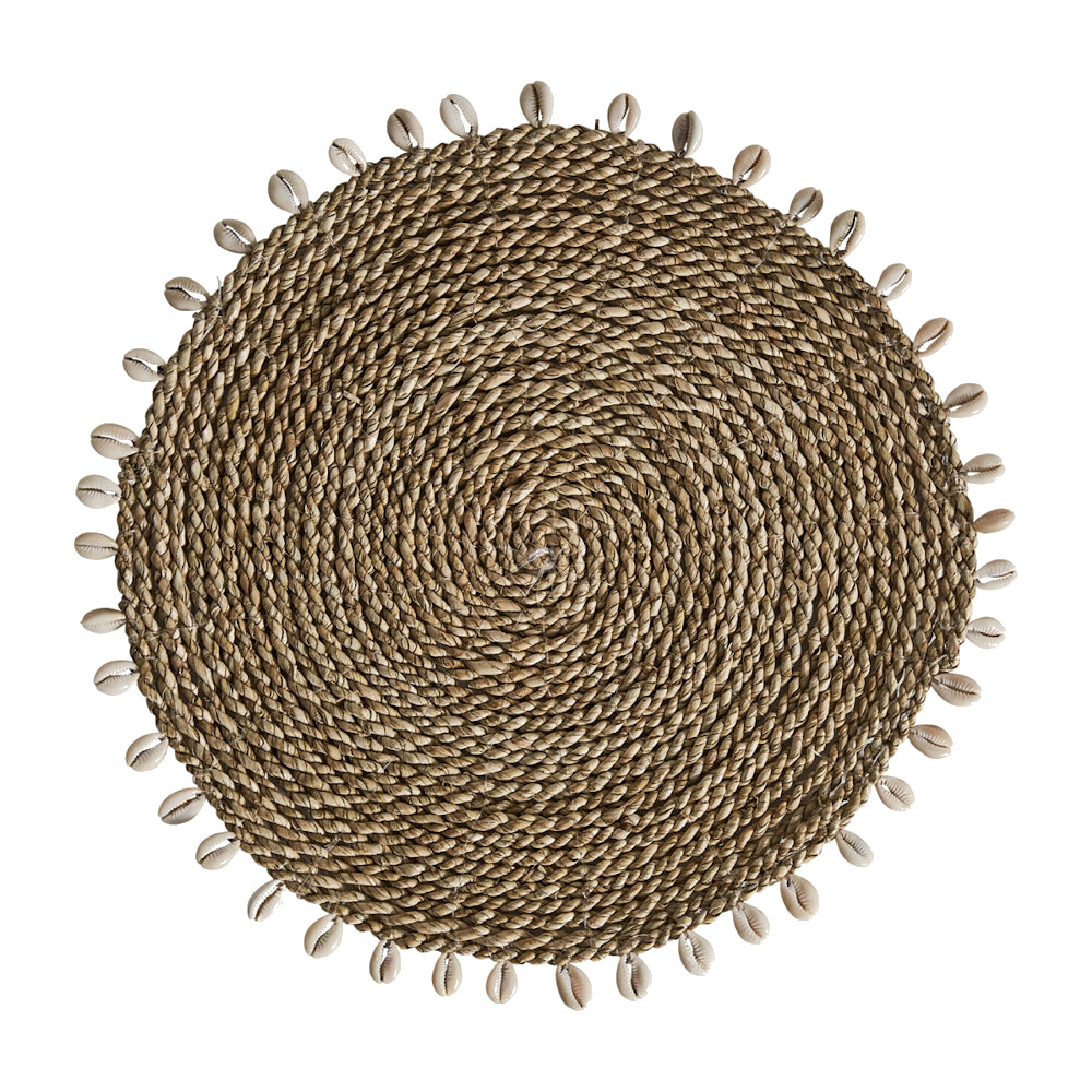 Tovaglietta rotonda fibre intrecciate shabby