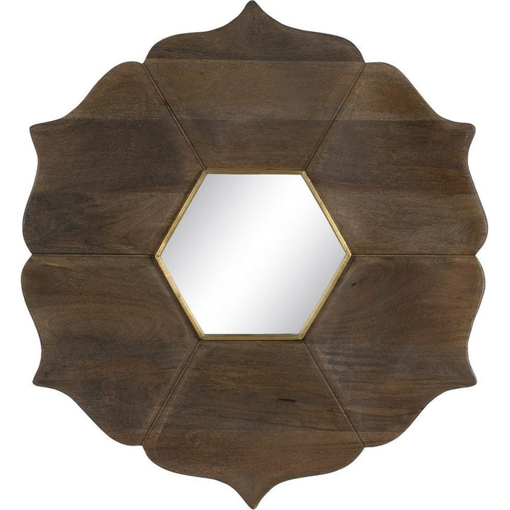 Specchio etnico chic in ambiente boho naturale