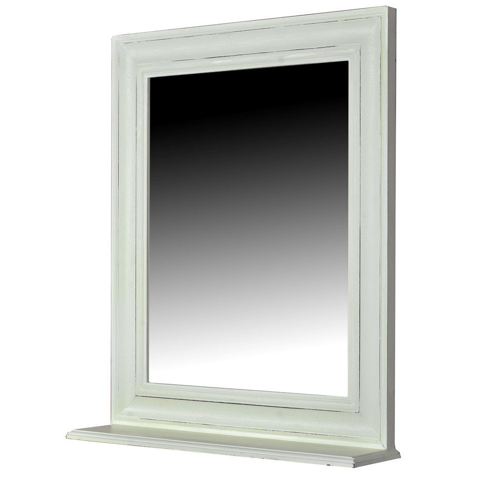 Specchio bianco shabby chic scandinavo