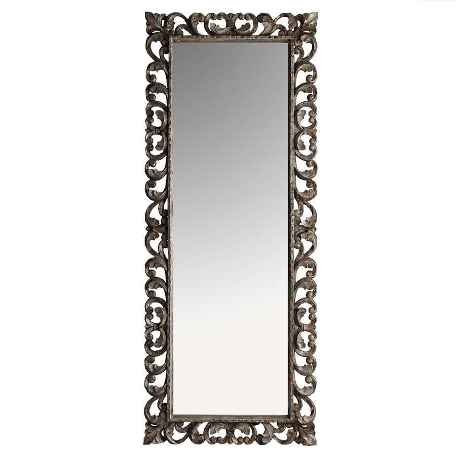 Specchio legno massello coloniale