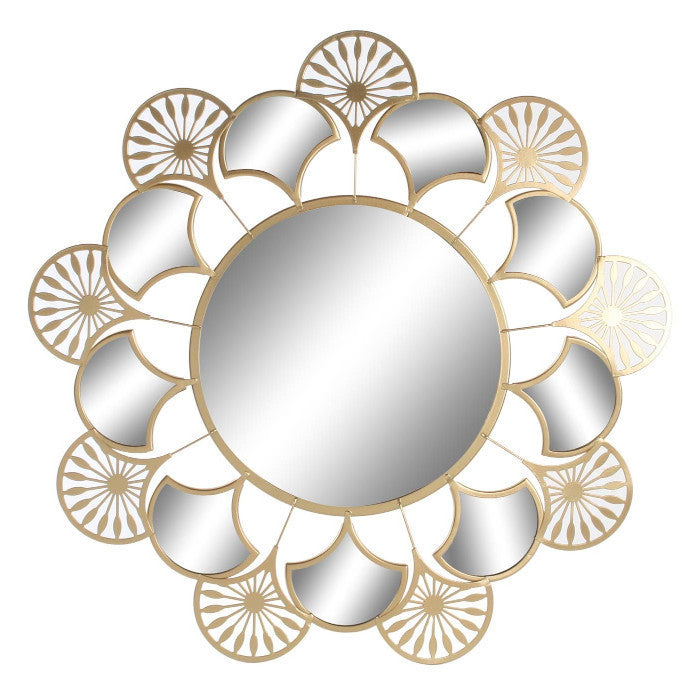 Specchio ventaglio dorato chic