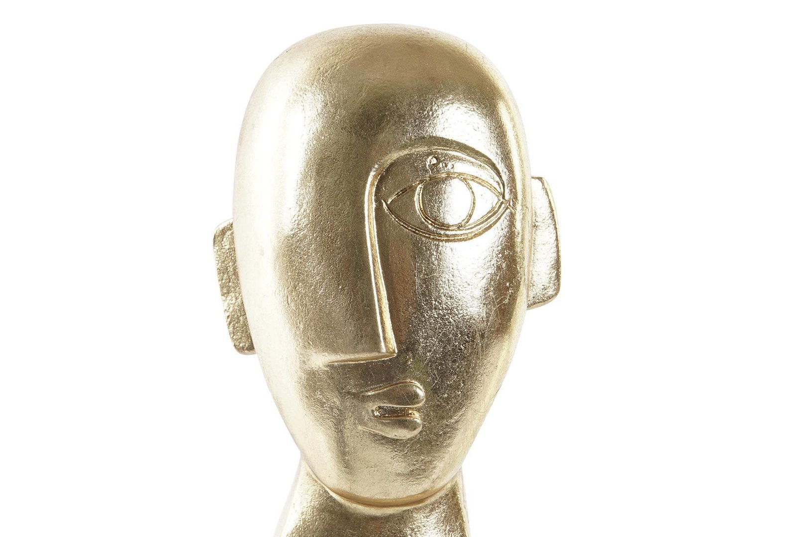 Statua viso oro nero Set 2pz