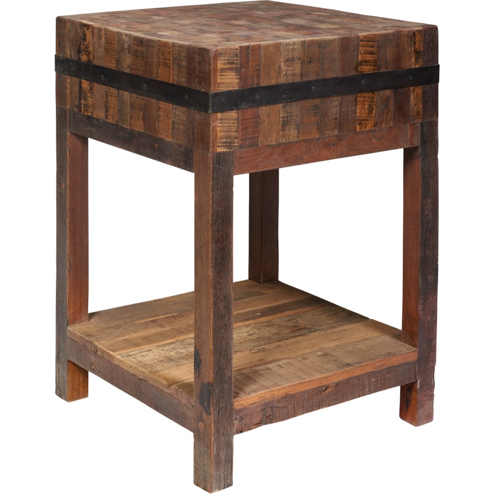 Tagliere da macello grande in legno massello di recupero